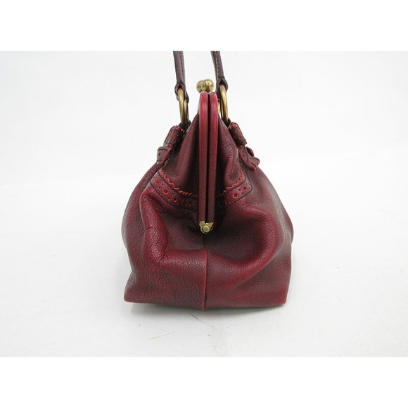 Miu Miu Ribbon Handbag Leather Red - Picture 3 of 8